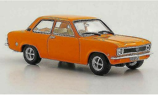 Opel Ascona A Base 1/43 Hachette orange 2-portes (ohne Magazin) 1970 modellini auto
