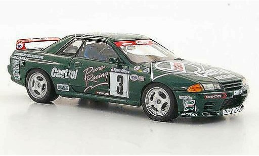 Nissan Skyline R32 1/43 HPI GT-R No.3 Castrol H.Fukuyama / A.Iida N1 1992 modellini auto