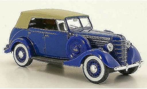 Gaz 11-40 Ferm&Atilde;&copy; 1/43 Nash Avtoprom blu chiusoes capote modellini auto