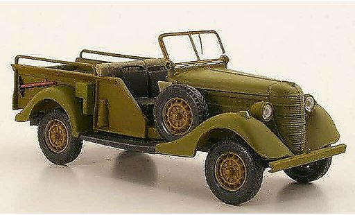 Gaz 61-417 Ouvert 1/43 Nash Avtoprom verde opaco geoffnetes capote modellini auto