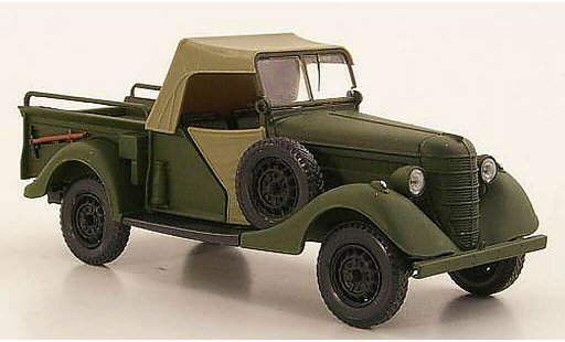 Gaz 61-417 Ferm&Atilde;&copy; 1/43 Nash Avtoprom verde opaco chiusoes capote modellini auto