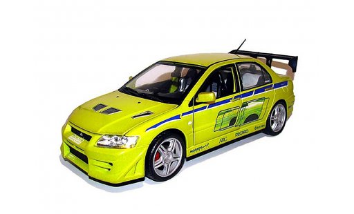 Mitsubishi Lancer Evolution VII 1/18 Ertl Fast and furious modellini auto