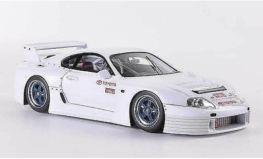 Toyota Supra GT LM 1/43 HPI bianco N.Nagasaka Testfahrzeug Fuji 1996 modellini auto