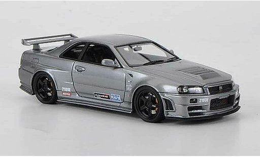 Nissan Skyline R34 1/43 HPI GT-R grigio Omori Factory C RHD modellini auto