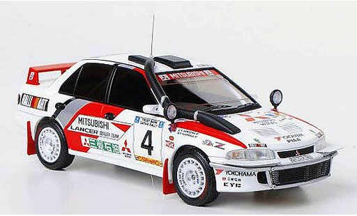 Mitsubishi Lancer Evolution II 1/43 HPI No.4 RalliArt P.Kuukkala / K.Shinozuka Safari Rally 1994 modellini auto