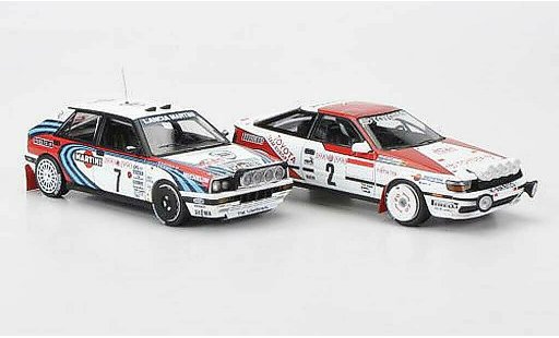Toyota Celica GT Four 1/43 HPI 1990 Lancia + 2er-Set: Delta HF 16V No.7 e No.2 D.Auriol / C.Sainz Rally Monte Carlo modellini auto