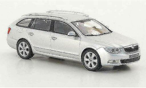 Skoda Superb 2009 1/43 Abrex II Combi grigio modellini auto