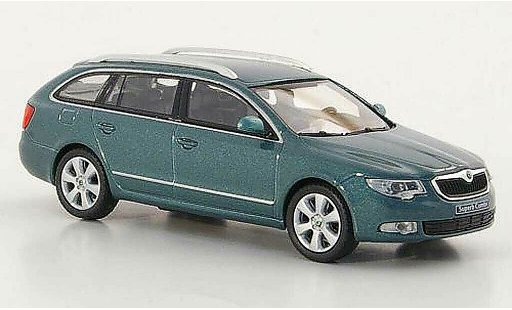 Skoda Superb 2009 1/43 Abrex II Combi grigioverde modellini auto