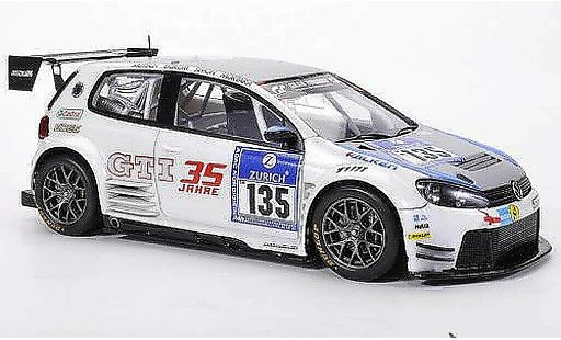 Volkswagen Golf Base 1/43 Spark 24 No.135 Mutsch / Ekblom / Simon / Mortara 24h ADAC Nurburgring 2011 modellini auto