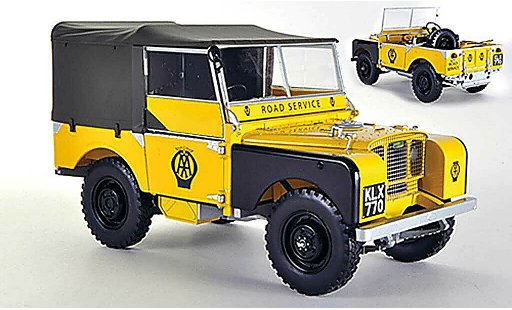 Land Rover Series 1 Base 1/18 Minichamps AA Road Service giallo 1948 modellini auto
