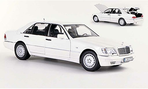 Mercedes Classe S Base 1/18 Norev S 600 (W140) bianco 1997 modellini auto