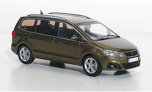 Seat Alhambra Base 1/43 Hachette marrone 2010 modellini auto