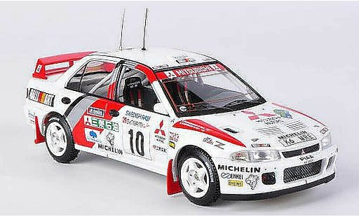 Mitsubishi Lancer Evolution II 1/43 HPI No.10 K.Eriksson / S.Parmander Rally Svezia 1995 modellini auto