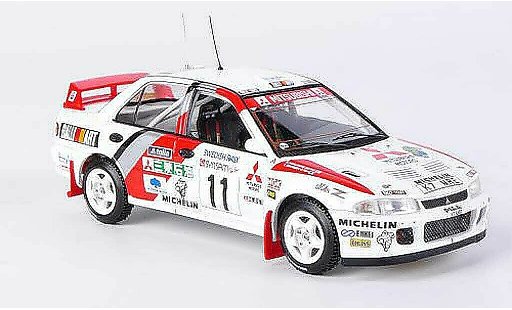 Mitsubishi Lancer Evolution II 1/43 HPI No.11 T.Makinen / S.Harjanne Rally Svezia 1995 modellini auto