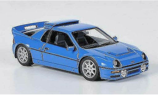 Ford RS 200 Route 1/43 HPI blu LHD modellini auto