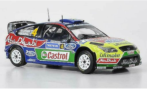Ford Focus RS WRC 1/43 IXO 09 No4 BP/Abu Dhabi Rally Finnland 2010 modellini auto