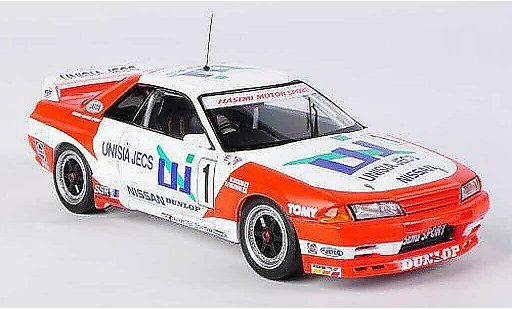 Nissan Skyline R32 1/43 HPI GT-R No.1 Unisia Jecs M.Hasemi / H.Fukuyama JTC Suzuka 1993 modellini auto