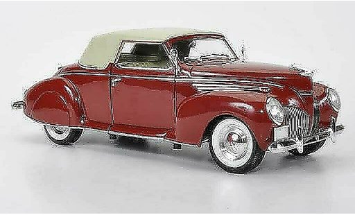 Lincoln Zephyr Base 1/18 Signature rosso 1939 modellini auto