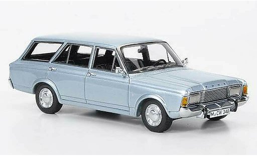 Ford Taunus 17M P7 1/43 Neo (P7b) Tunier blu limitata edition modellini auto