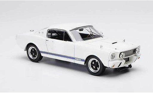 Shelby GT 350 1966 1/43 IXO Ready to Race bianco/blu modellini auto