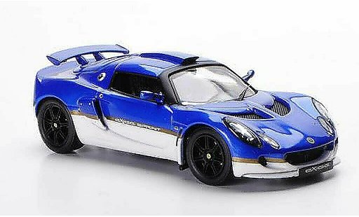 Lotus Exige Sprint 1/43 IXO blu/bianco LHD 2006 modellini auto