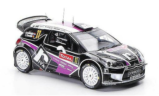 DS Automobiles DS3 WRC 2012 1/43 IXO No.11 P.Merksteijn / E.Chevalier Rally Monte Carlo modellini auto