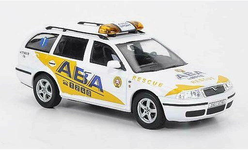 Skoda Octavia Livree Flotte 1/43 Abrex ABA Rescue 2004 modellini auto