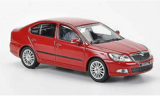 Skoda Octavia Base 1/43 Abrex rosso Corrida 2008 modellini auto