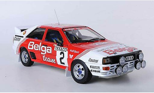 Audi Quattro a1 1/18 Sun Star No.2 Belga Rally Boucles de Spa 1983 M.Dues/W.Lux modellini auto