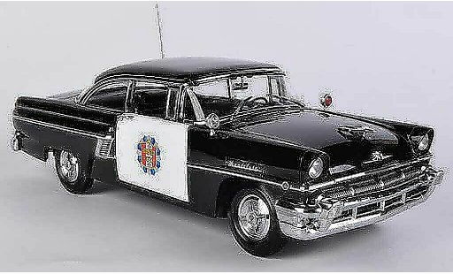 Mercury Montclair Hardtop 1/18 Sun Star Hard Top Police Car nero/bianco 1956 modellini auto