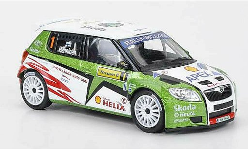 Skoda Fabia S2000 1/43 Abrex No.1 Hanninen Barum Rally 2010 modellini auto