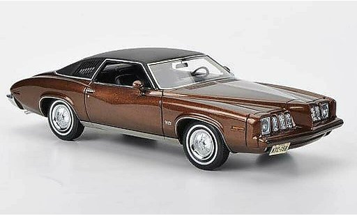 Pontiac Grand Am Base 1/43 American Excellence 2-portes Coupe marrone/opaconero limitata edition 1973 modellini auto