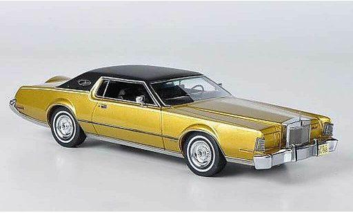 Lincoln Continental 1973 1/43 American Excellence MK IV gold/nero modellini auto