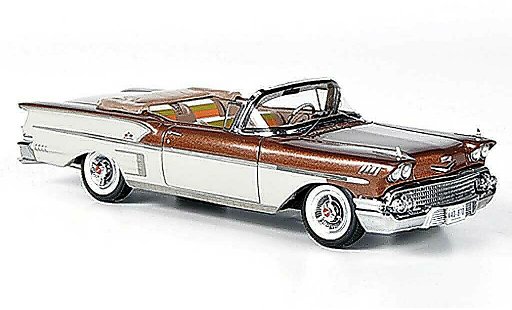 Chevrolet Bel Air Convertible 1/43 American Excellence 1958 Impala 2-portes Convertibile rame/bianco limitata Auflage 500 modellini auto