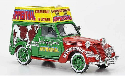 Fiat 1100 Furgone 1/43 Brumm E Dosenfleisch Simmenthal KUH Giro Italia 1951 modellini auto