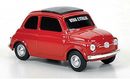 Fiat 500 D 1/43 Brumm VIVA Italia rosso 1960 modellini auto