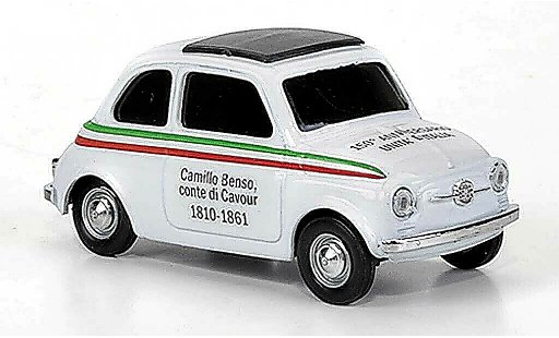 Fiat 500 L 1/43 Brumm VIVA Italia bianco 150 Jahre D'Italia 1810-1861 1970 modellini auto