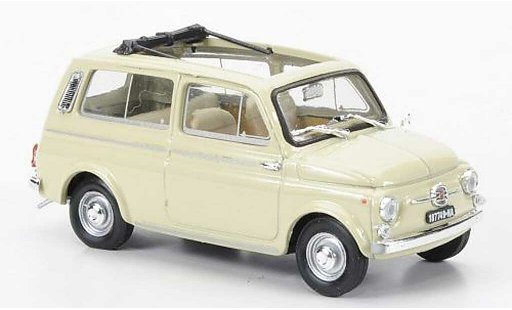 Fiat 500 Giardiniera 1/43 Brumm beige 1960 modellini auto