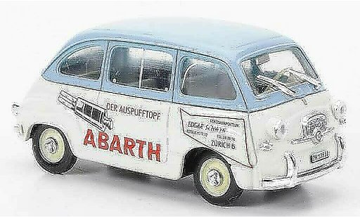 Fiat 600 Multipla 1/43 Brumm D Abarth blu/bianco Der Auspufftopf 1960 modellini auto