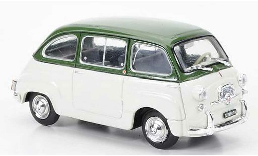 Fiat 600 Multipla 1/43 Brumm D olivverde/bianco 1960 modellini auto
