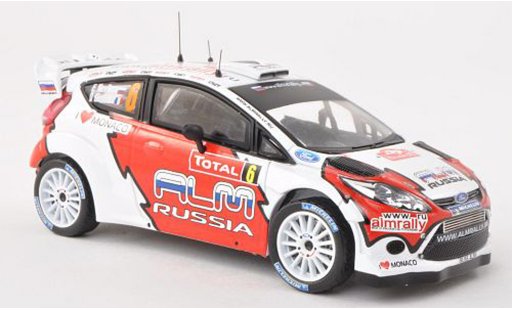 Ford Fiesta WRC 1/43 IXO No.6 ALM Russia Rally Monte Carlo 2012 E.Novikov/grigio.Giraudet modellini auto