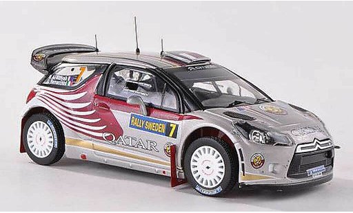 DS Automobiles DS3 WRC 2012 1/43 IXO No.7 Qatar Rally Svezia N.Al-Attiyah/G.Bernacchini modellini auto