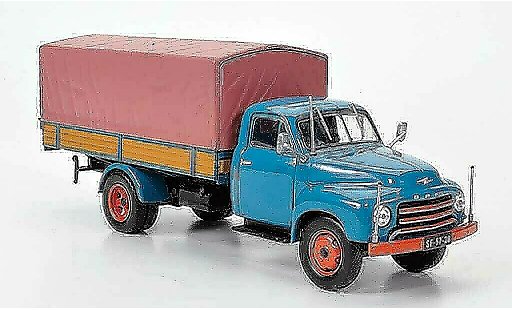 Opel Blitz Type A 1/43 Hachette 175 Tonner-LKW blu (ohne Magazin) 1952 modellini auto
