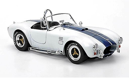 AC Cobra shelby 427 1/18 Shelby Collectibles S/C bianco avec blueen bandes 1966 modellini auto