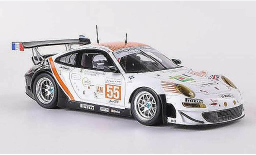 Porsche 911 GT3 RSR 1/43 Spark 2012 No.55 JWA-Avila J.Camathias / P.Daniels / M.Palttala 24h Le Mans modellini auto