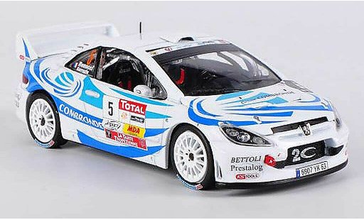 Peugeot 307 WRC 1/43 Vitesse No.5 2nd Rally du Var S.Sarrazin/J.Renucci modellini auto