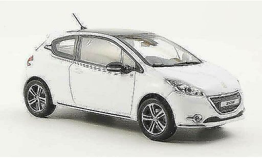Peugeot 208 Base 1/43 Norev Ligne S bianco 2012 modellini auto