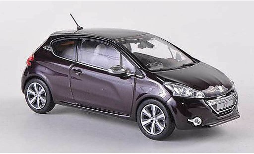 Peugeot 208 Base 1/43 Norev XY lilla 3-Turer 2012 modellini auto