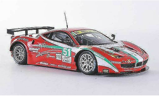Ferrari 458 Italia GT2 1/43 Fujimi No.51 AF Corse 24h Le Mans 2012 modellini auto