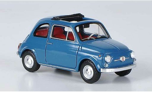 Fiat 500 F 1/43 Ebbro blu 1965 modellini auto